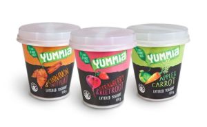 The flavours include Strawberry & Beetroot, Sweet Potato & Cinnamon and Apple & Carrot.
